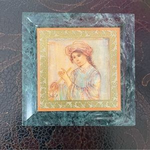 Edna Hibel Marble Trinket Box